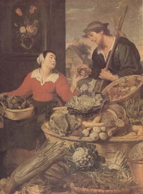 Frans Snyders detail Fruit and Vegetable Stall (mk14) oil painting image